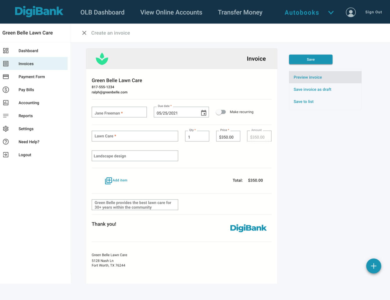 Create Invoice-1-1-1