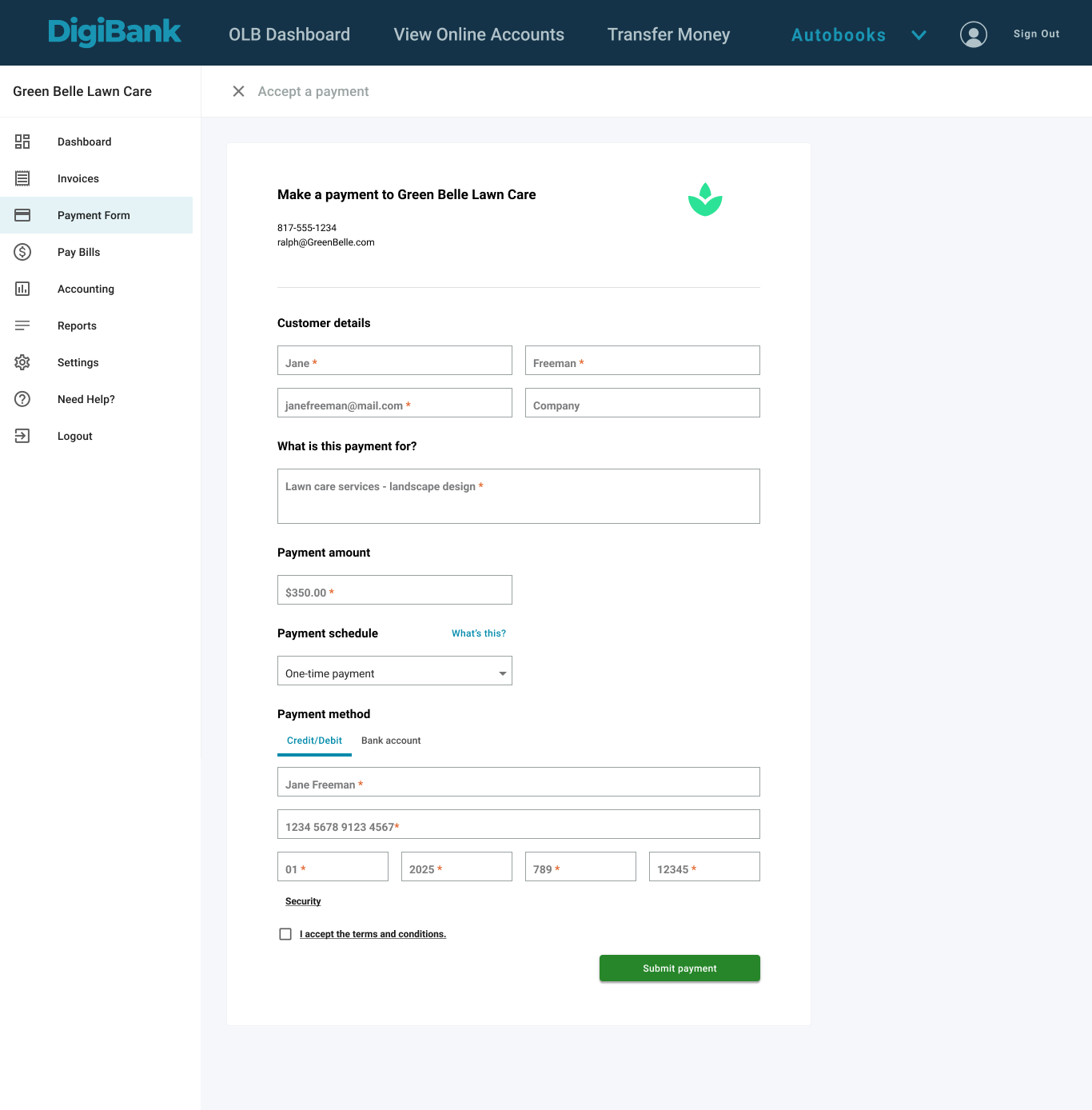 Payment Form